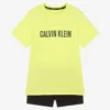 Calvin Klein Boys Green & Black Pyjamas