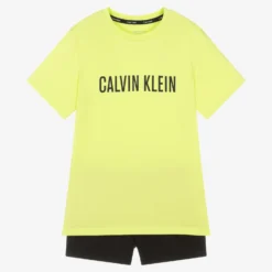 Calvin Klein Boys Green & Black Pyjamas