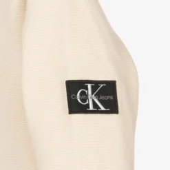 Calvin Klein Jeans Boys Ivory Ribbed Cotton Logo Hoodie -Outlet Little Gents Set Store calvin klein boys ivory ribbed cotton logo hoodie 484236 b647686bc6096cc7bac74ed5dff9fe726abef9cc