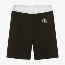 Calvin Klein Jeans Boys White & Black Logo Shorts -Outlet Little Gents Set Store calvin klein boys white black logo shorts 485562 1294014f421c1f8672fd56f55556f7553ac74496