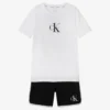 Calvin Klein Boys White & Black Pyjamas
