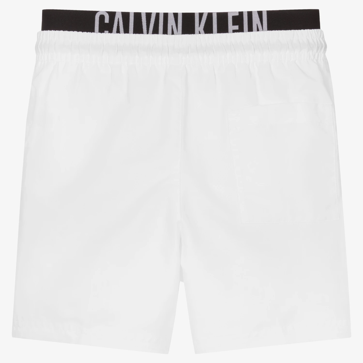 Calvin Klein Boys White Swim Shorts 2 Calvin Klein Boys White Swim Shorts - Image 2