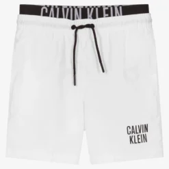 Calvin Klein Boys White Swim Shorts