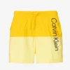 Calvin Klein Boys Yellow Logo Swim Shorts