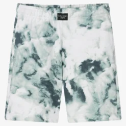 Calvin Klein Jeans Green Tie Dye Cotton Shorts