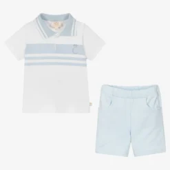 Caramelo Kids Boys Blue Cotton Shorts Set -Outlet Little Gents Set Store caramelo kids boys blue cotton shorts set 490737 e6a92c288861078923551805b7da2a74b3203a7c