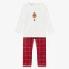 Caramelo Kids Ivory & Red Festive Pyjamas