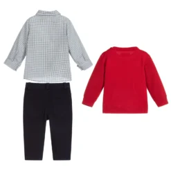 Caramelo Kids Red & Blue Trousers Set -Outlet Little Gents Set Store caramelo kids red blue trousers set 338711 1909fdf04536d33dcb4229391134504dc3911479