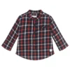 Carrement Beau Carrément Beau Boys Blue Check Cotton Shirt
