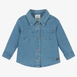 Carrement Beau Carrément Beau Boys Blue Denim Pockets Shirt