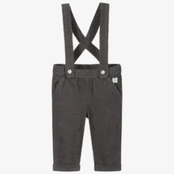 Carrement Beau Carrément Beau Boys Grey Corduroy Trousers