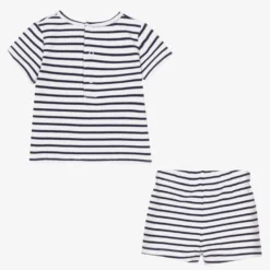 Carrement Beau Carrément Beau White & Blue Striped Pyjama -Outlet Little Gents Set Store carrement beau white blue striped pyjama 438780 15f84e60353f9006f009ef428ad21673e5c772d6