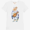 Magical Prints By CHILDRENSALON White Cotton Jersey T-Shirt