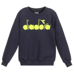 Diadora Blue Cotton Sweatshirt