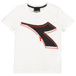 Diadora Boys White Cotton T-Shirt
