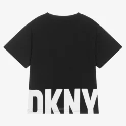DKNY Black Logo Cotton T-Shirt -Outlet Little Gents Set Store dkny black logo cotton t shirt 503049 360aa365184ac4aad7829b96f81a9afab2e82bed