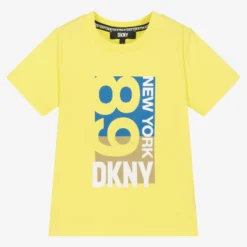 DKNY Boys Green Cotton Logo T-Shirt