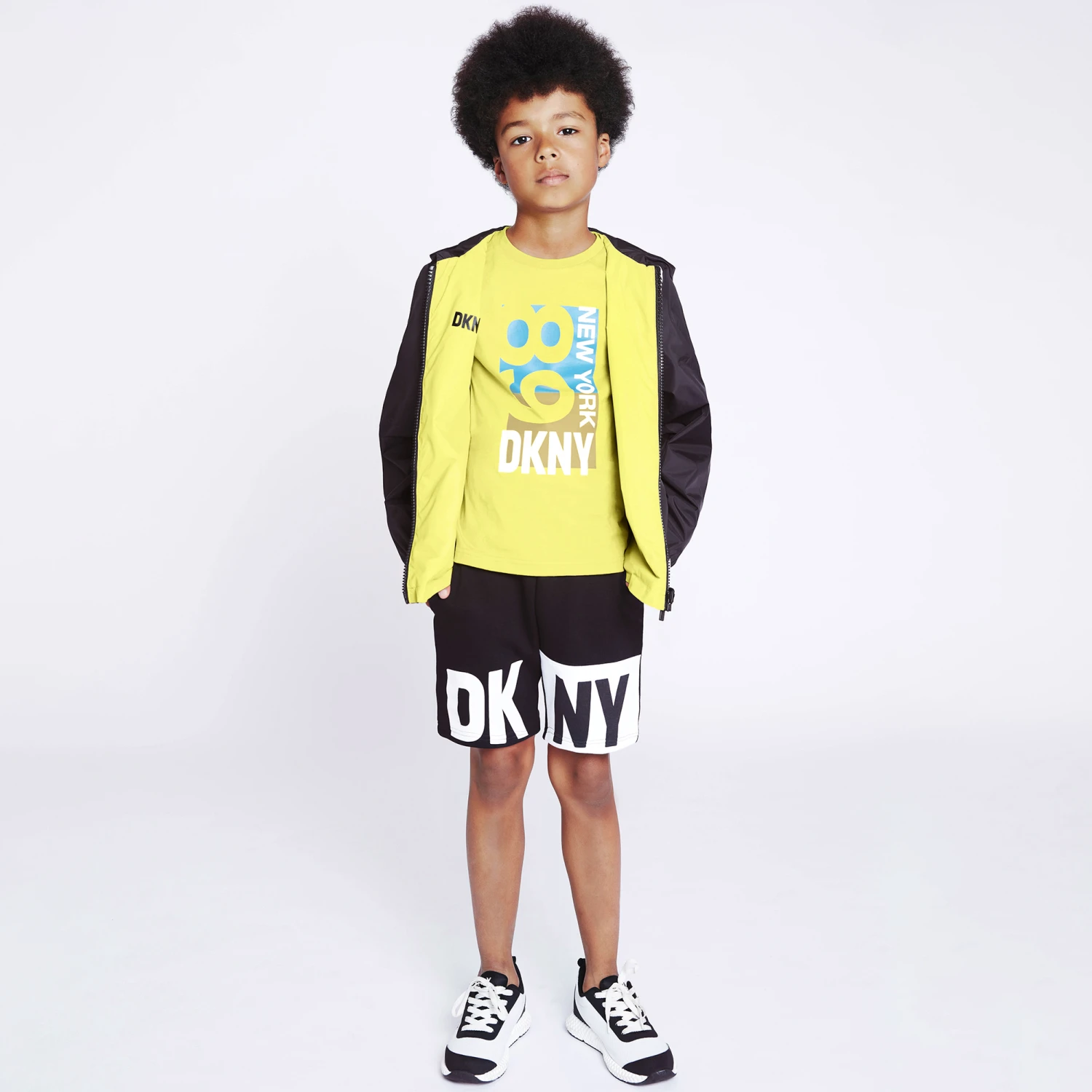 DKNY Boys Green Cotton Logo T-Shirt 2 DKNY Boys Green Cotton Logo T-Shirt - Image 2