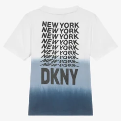 DKNY Boys White & Blue Dip-Dye T-Shirt 5 DKNY Boys White & Blue Dip-Dye T-Shirt -Outlet Little Gents Set Store dkny boys white blue dip dye t shirt 503083 4630a1d9058c05397dc3318ba0ad954fc929dc7c