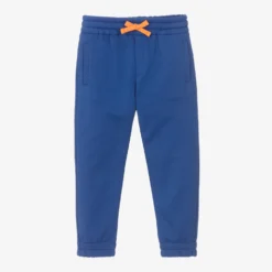 Dolce & Gabbana Blue Cotton Logo Joggers