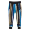 Dolce & Gabbana Blue & Green Striped Joggers