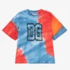 Dolce & Gabbana Blue & Red Tie-Dye T-Shirt