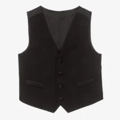 Dolce & Gabbana Boys Black DG Logo Waistcoat