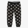 Dolce & Gabbana Boys Black & White Cotton DG Logo Joggers