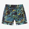 Dolce & Gabbana Boys Blue Marble Swim Shorts