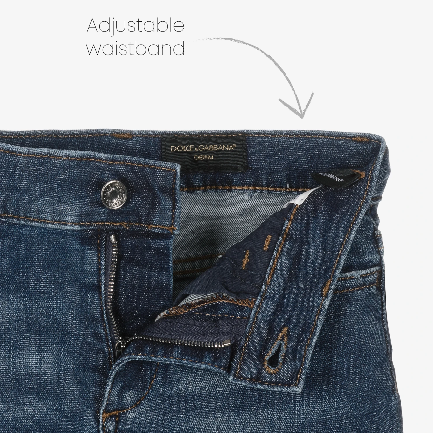 Dolce & Gabbana Boys Blue Slim Fit Denim Jeans 3 Dolce & Gabbana Boys Blue Slim Fit Denim Jeans - Image 3