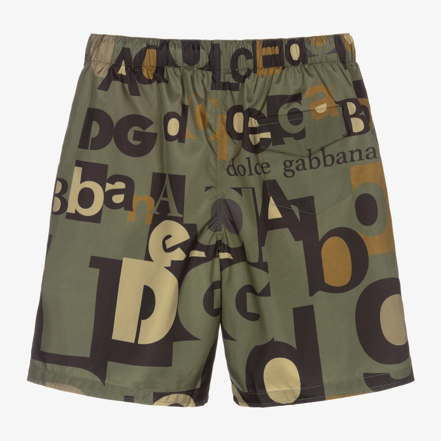 Dolce & Gabbana Boys Green Swim Shorts 2 Dolce & Gabbana Boys Green Swim Shorts - Image 2
