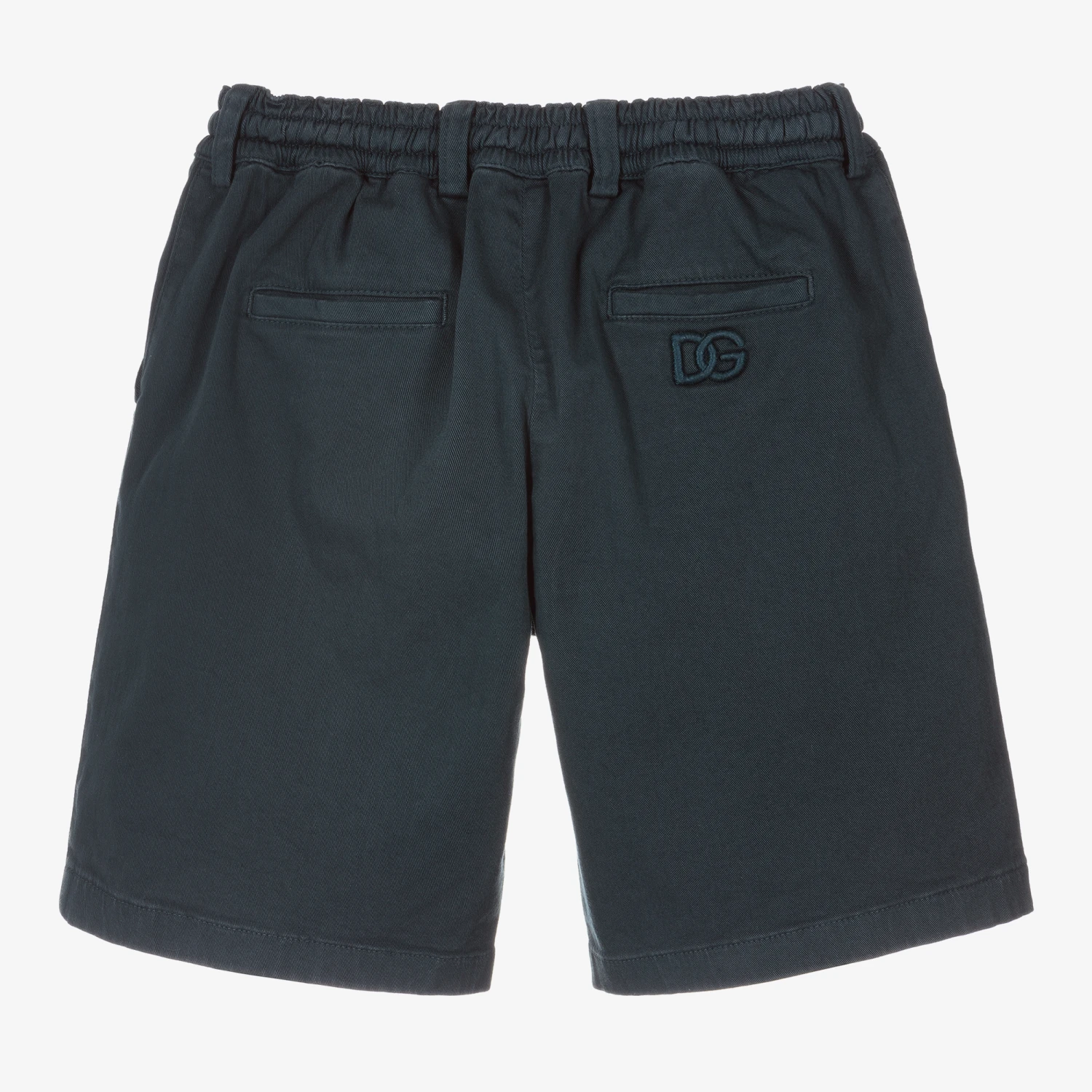 Dolce & Gabbana Boys Navy Blue Cotton Shorts 2 Dolce & Gabbana Boys Navy Blue Cotton Shorts - Image 2