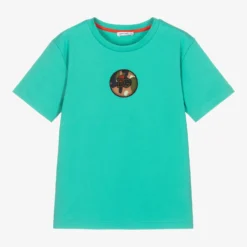 Dolce & Gabbana Boys Turquoise Blue DG T-Shirt