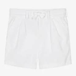 Dolce & Gabbana Boys White Bermuda Logo Shorts
