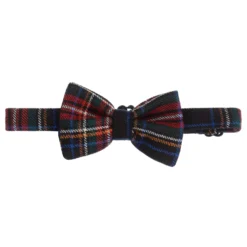 Dolce & Gabbana Teen Blue & Red Tartan Bow Tie (9cm)