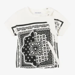 Dolce & Gabbana White Bandana Print T-Shirt -Outlet Little Gents Set Store dolce gabbana white bandana print t shirt 461379 f5e903d8b9438bd6efc840d84bcb11210e9da933