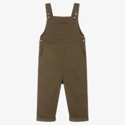 Donsje Green Cotton Dungarees