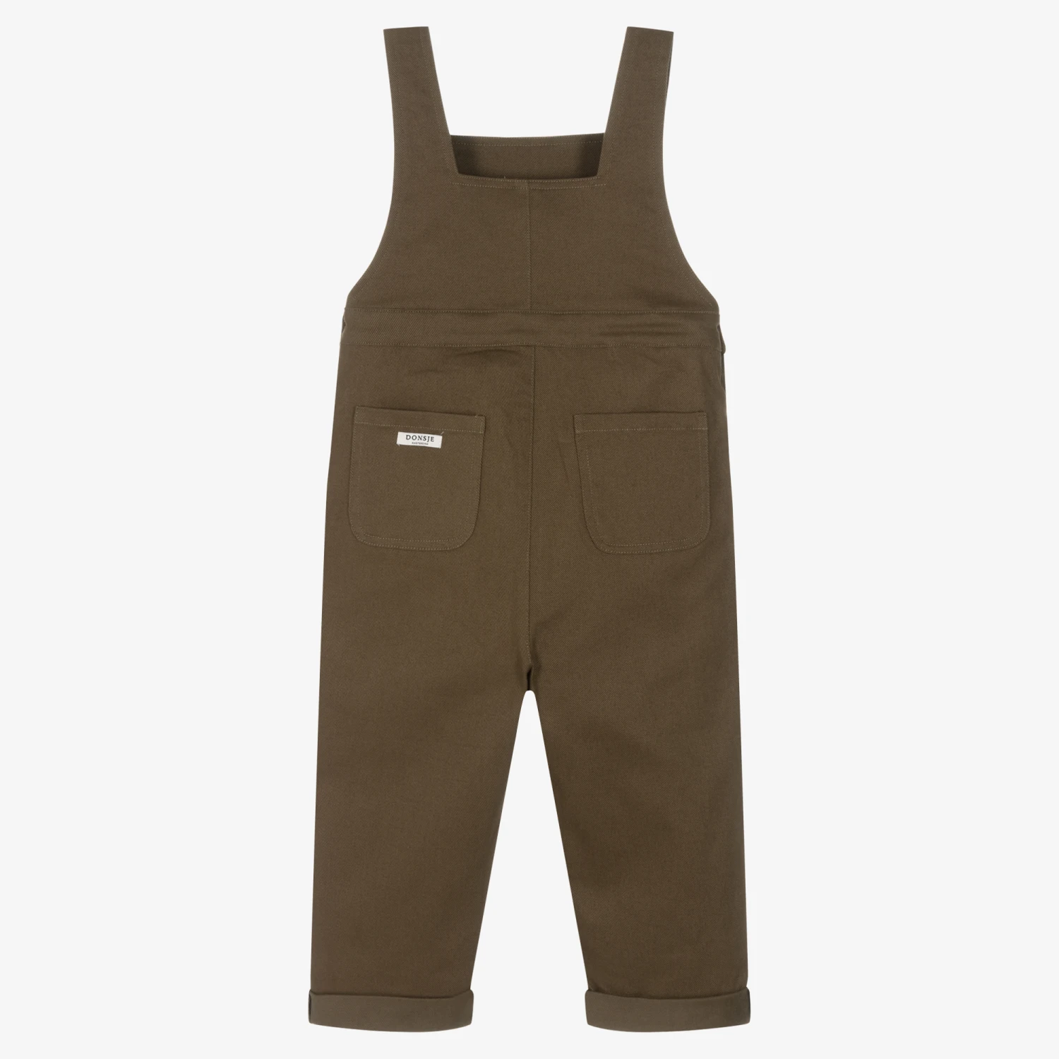 Donsje Green Cotton Dungarees 3 Donsje Green Cotton Dungarees - Image 3