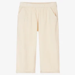 Donsje Ivory Cotton Corduroy Trousers