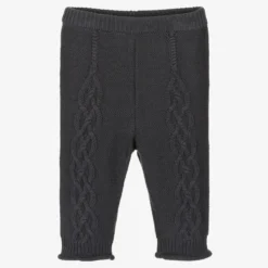 Donsje Navy Blue Knitted Trousers