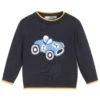 Dr. Kid Blue Knitted Cotton Sweater