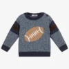 Dr. Kid Blue Knitted Rugby Sweater