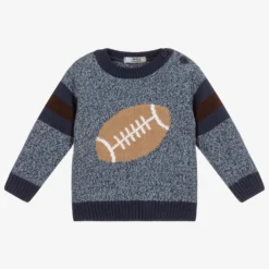 Dr. Kid Blue Knitted Rugby Sweater