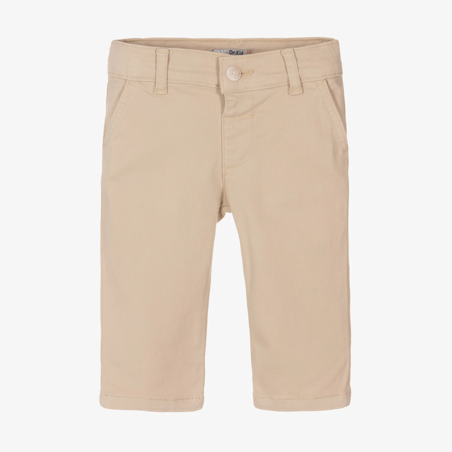 Dr. Kid Boys Beige Cotton Chinos 1 Dr. Kid Boys Beige Cotton Chinos