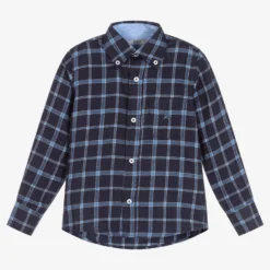 Dr. Kid Boys Blue Check Shirt