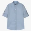 Dr. Kid Boys Blue Cotton Shirt
