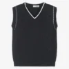 Dr. Kid Boys Blue Sleeveless Knitted Sweater