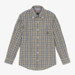 Dr. Kid Boys Green & Blue Check Shirt