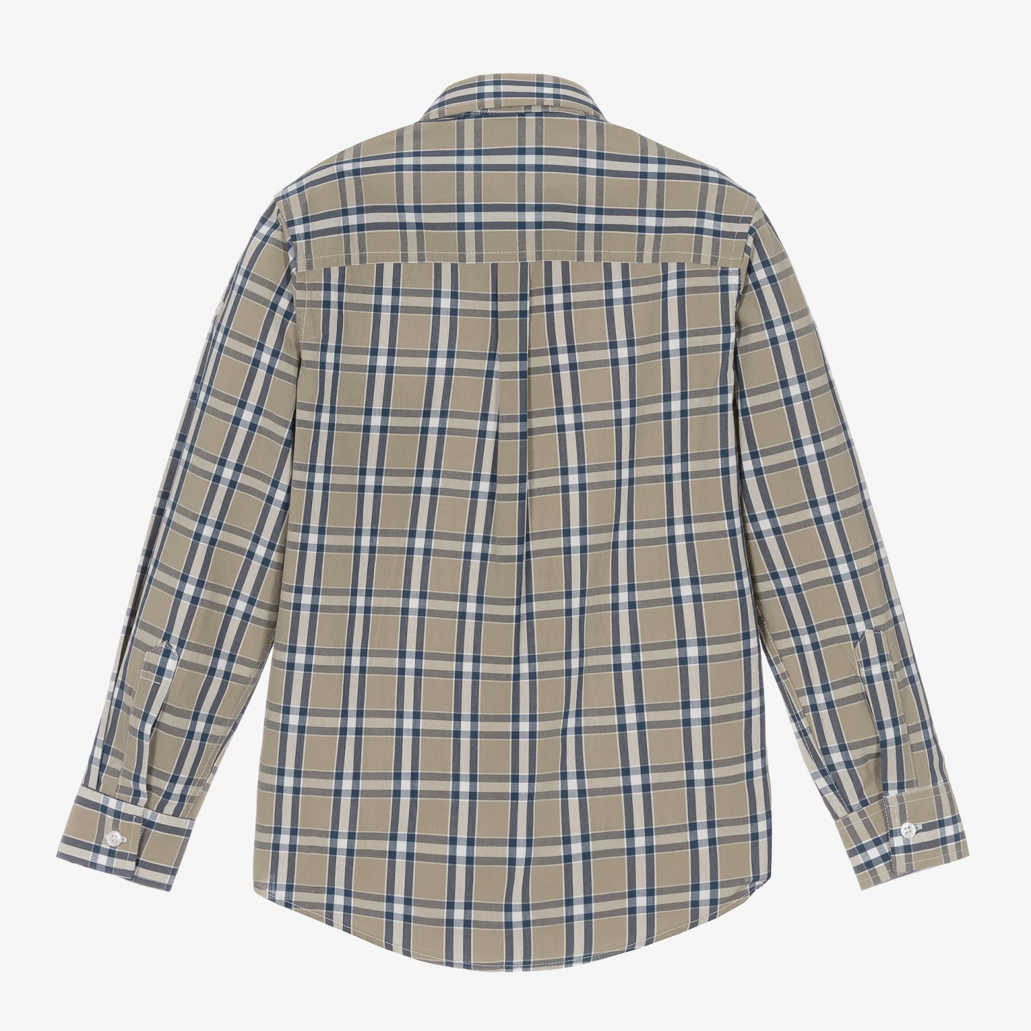 Dr. Kid Boys Green & Blue Check Shirt 2 Dr. Kid Boys Green & Blue Check Shirt - Image 2