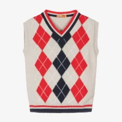 Dr. Kid Boys Grey Cotton Knit Slipover